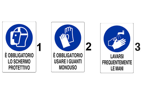 Cartelli segnalatori Covid-19. Prezzo per Pezzo.