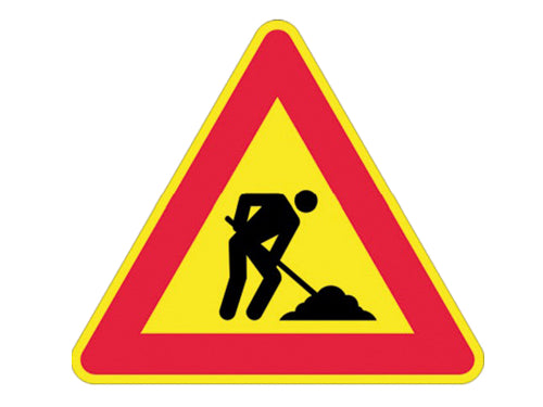 Segnali stradali Lavori in corso. Prezzo per Pezzo.