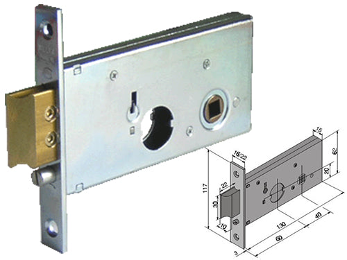 Serrature Welka senza cilindri 12360010 SR. Prezzo per Pezzo.
