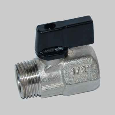 MINIVALVOLA A SFERA M.F. 1/2". Prezzo per Pezzo.