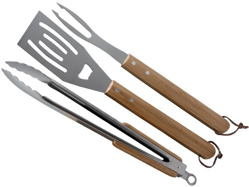 Set Barbecue Campingaz 3 pezzi manico legno. Prezzo per Pezzo.