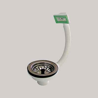 PILETTONE PER LAVELLO INOX CTP Ø 90 mm - Att. 1"1/2. Prezzo per Pezzo.