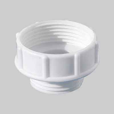 RIDUZIONE BIANCA CONTRARIA IN PP F 1"1/2xM 1"1/4. Prezzo per Pezzo.