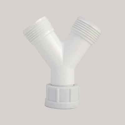RACCORDO 'Y' PER TUBO SCARICO LAVATRICE 3/4"x3/4"x3/4". Prezzo per Pezzo.