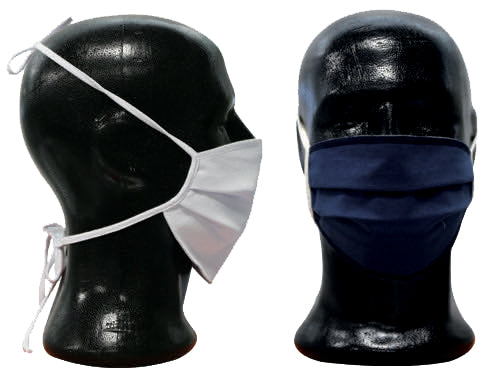 Mascherine riutilizzabili cotone/TNT con lacci. Prezzo per Pezzo.