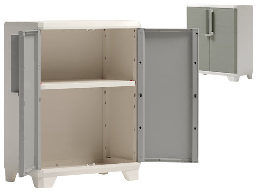 Armadi Keter Linear Wood tuttopiani basso. Prezzo per Pezzo.