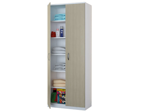 Armadi Colonna tuttopiani bianco/olmo nobilitato melaminico. Prezzo per Pezzo.