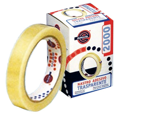 Nastri adesivi trasparenti in rotoli. Prezzo per rotolo.
