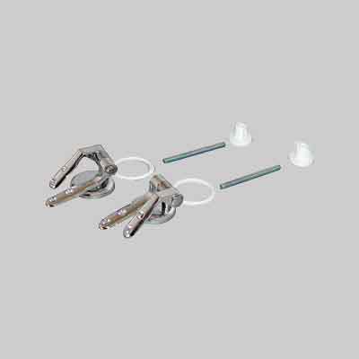 COPPIA CERNIERE UNIVERSALI Cromo. Prezzo per Confezione.