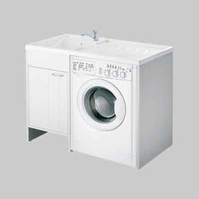 MOBILE COPRILAVATRICE 1 ANTA 'JUNIOR' Per montaggio lavatrice a Dx - cm 109x60x89h. Prezzo per Pezzo.