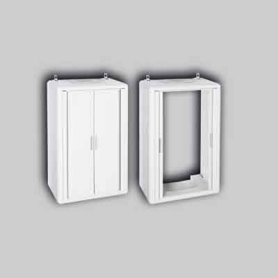 ARMADIO COPRICALDAIA CON SERRANDA 'HIMALAYA' 58,7x38,5x100h - Col. Bianco. Prezzo per Pezzo.