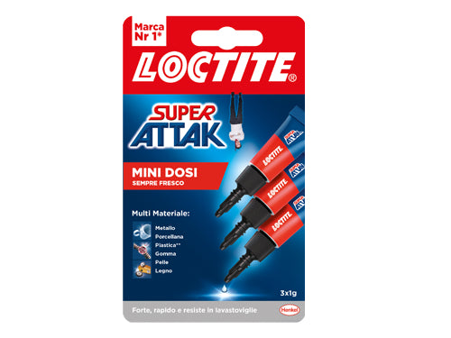 Super Attak LOCTITE Mini Dosi 3x1 gr. Prezzo per Pezzo.