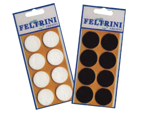 Feltrini autoadesivi tondi. Prezzo per Confezione.