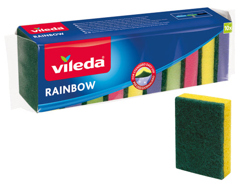 Vileda Spugnette Rainbow. Prezzo per Confezione.