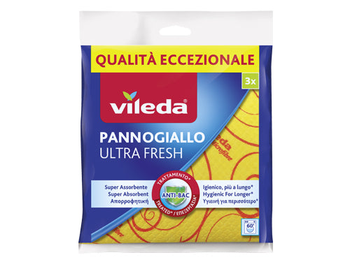 Vileda Panni gialli Ultra Fresh 3 Pz. Prezzo per Pezzo.