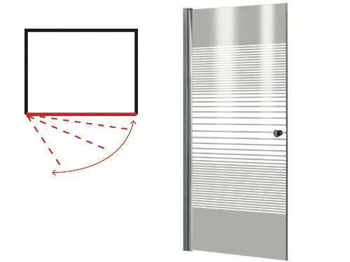 Box Porta doccia Brixo Cicogna  H 185 cm. Prezzo per Pezzo.