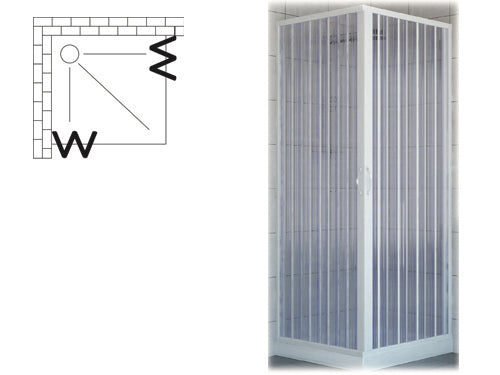 Box doccia Brixo PVC Marlin H 185 cm. Prezzo per Pezzo.