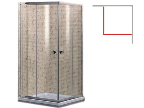 Box doccia Brixo Tulipano H 190 cm. Prezzo per Pezzo.