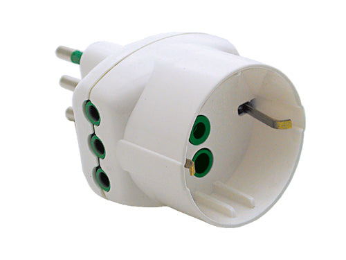 Adattatori Triplici Schuko 10A+T Art. 82210. Prezzo per Pezzo.