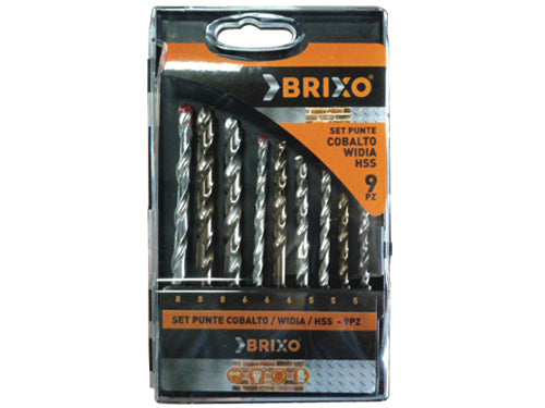 Set punte Brixo HSS - Widia - HSS Cobalto 9 Pz. Prezzo per Pezzo.