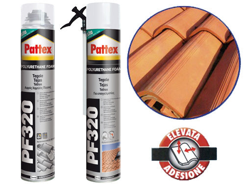 Schiuma poliuretanica Pattex PF 320 per Tegole e Coppi. Prezzo per Pezzo.