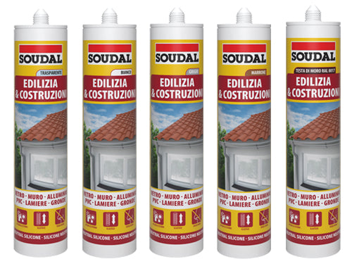 Siliconi neutri Soudal Edilizia. Prezzo per Pezzo.