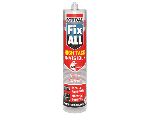 Sigillanti adesivi Soudal Fix All Hightack invisibile. Prezzo per Pezzo.