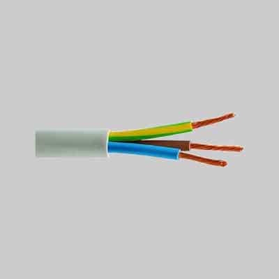 CAVO TRIPOLARE 'BIANCO' Sezione 3 x 2,5. Prezzo per Metro lineare.