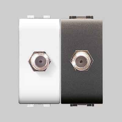 PRESA COASSIALE SAT "MYLIFE" Bianco. Prezzo per Pezzo.