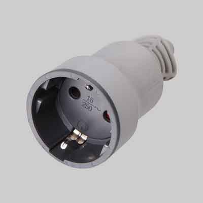 PRESA MOBILE 'SCHUKO' 10A IN GOMMA 2P+T. Prezzo per Pezzo.