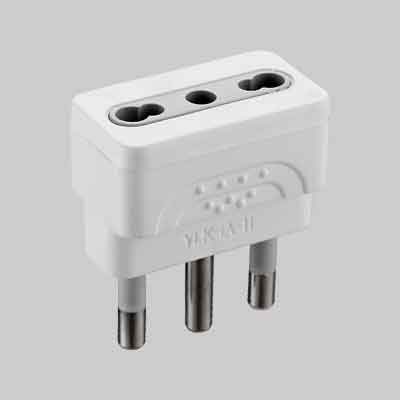 ADATTATORE SEMPLICE 16A 2P+T - presa 10/16A 2P+T. Prezzo per Pezzo.