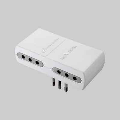 ADATTATORE QUADRUPLO 10A 2P+T - prese 10A 2P+T. Prezzo per Pezzo.