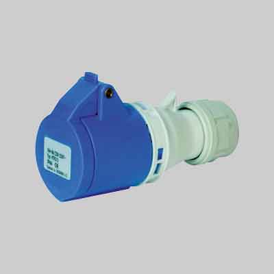 PRESA MOBILE INDUSTRIALE IP44 220 V 16A 2P+T 200-250V. Prezzo per Pezzo.