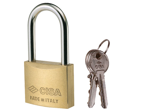 Lucchetti Cisa rettangolari arco lungo Art. 22011. Prezzo per Pezzo.