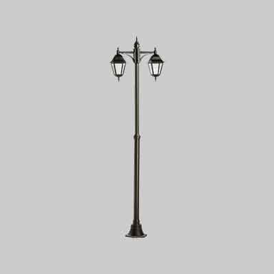 LAMPIONE '4 FACCE' 2 LUCI Colore nero cm.190. Prezzo per Pezzo.