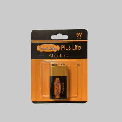 PILE ALCALINE "PLUS LIFE" TRANSISTOR IDEAL STAR Blister 1 pezzo. Prezzo per Confezione.