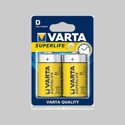 PILE 'SUPERLIFE' TORCIA  blister 2 pezzi. Prezzo per Pezzo.