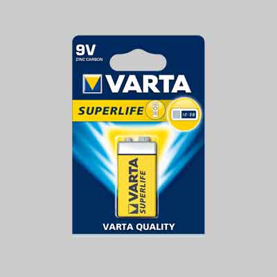 PILE 'SUPERLIFE' TRANSISTOR  blister 1 pezzo. Prezzo per Pezzo.
