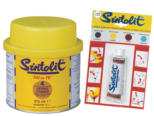 Stucco per legno chiaro e scuro Sintolit. Prezzo per Pezzo.