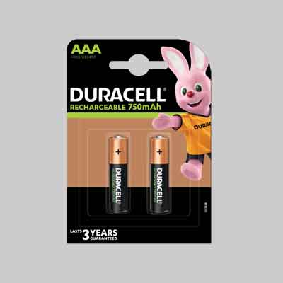 PILE RICARICABILI 'VALUE' MINISTILO 750 mAh - blister 2 pezzi. Prezzo per Pezzo.