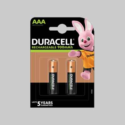 PILE RICARICABILI 'DURALOCK' MINISTILO 850 mAh - blister 2 pezzi. Prezzo per Pezzo.