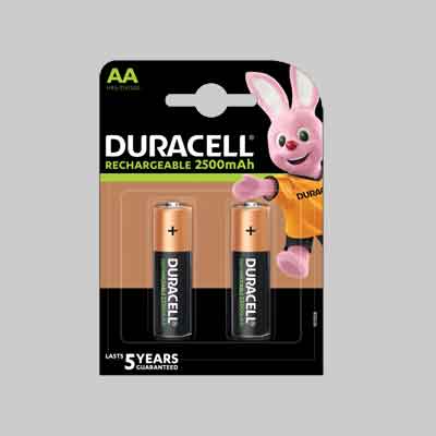 PILE RICARICABILI 'DURALOCK' STILO 2400 mAh - blister 2 pezzi. Prezzo per Pezzo.