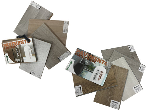 Campionari Pavimenti Laminati e Vinilici SPC. Prezzo per Pezzo.