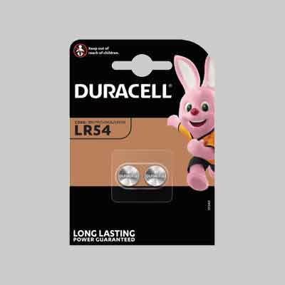 PILE PER L'ELETTRONICA 'LR54' blister 2 pezzi. Prezzo per Pezzo.