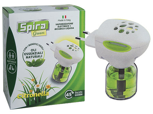 Elettroemenatore antizanzare 45 notti Spira Green. Prezzo per Pezzo.