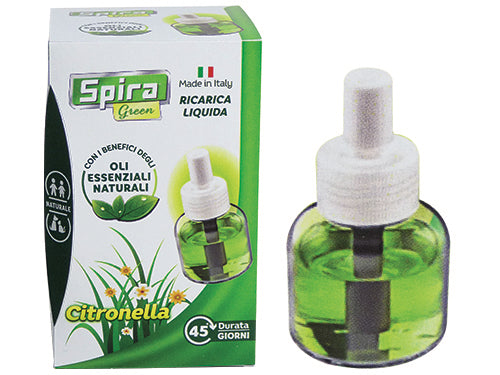 Liquido per elettroemanatori antizanzare 45 notti Spira Green. Prezzo per Pezzo.