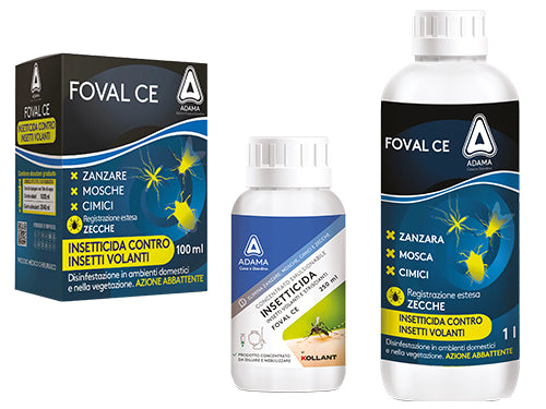 Insetticida concentrato mosche e zanzare Foval CE Adama Kollant. Prezzo per Pezzo.