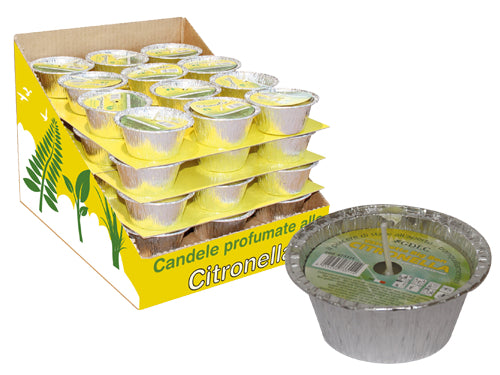 Ceri citronella candele Big Bon alluminio. Prezzo per Pezzo.