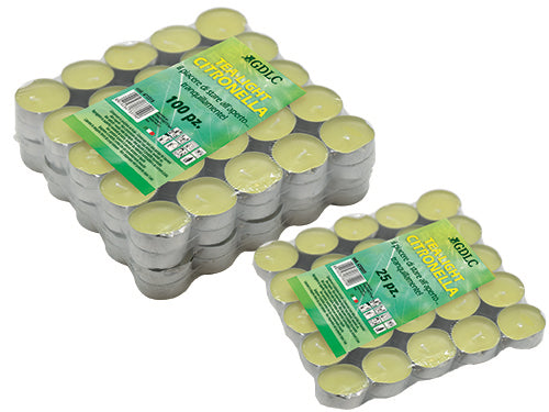 Ceri citronella Candele Tea Light. Prezzo per Confezione.