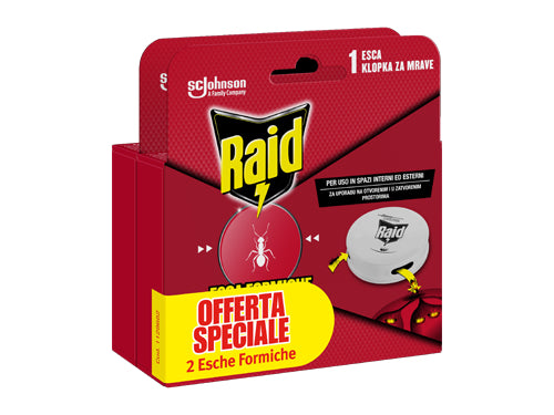 Esche insetticida per formiche Bipack Raid. Prezzo per Pezzo.